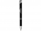 Шариковая кнопочная ручка Moneta с матовым антискользящим покрытием, черный - 4
