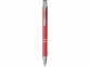 Шариковая кнопочная ручка Moneta с матовым антискользящим покрытием, красный - 1
