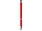 Шариковая кнопочная ручка Moneta с матовым антискользящим покрытием, красный - 2
