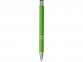 Шариковая кнопочная ручка Moneta с матовым антискользящим покрытием, лайм - 2