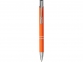 Шариковая кнопочная ручка Moneta с матовым антискользящим покрытием, оранжевый - 1