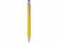 Шариковая кнопочная ручка Moneta с матовым антискользящим покрытием, желтый - 1