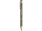 Шариковая кнопочная ручка Moneta с матовым антискользящим покрытием, темно-серый - 4