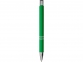 Шариковая кнопочная ручка Moneta с матовым антискользящим покрытием, зеленый - 2