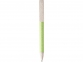 Ручка-подставка шариковая «Medan» из пшеничной соломы, зеленое яблоко, пшеничная солома/АБС пластик - 1