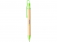 Ручка картонная шариковая «Safi», натуральный/зеленый, бумага/АБС пластик - 4
