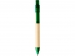 Ручка картонная шариковая «Safi», натуральный/темно-зеленый, бумага/АБС пластик - 1