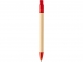Ручка картонная шариковая «Safi», натуральный/красный, бумага/АБС пластик - 2