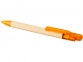 Ручка картонная шариковая «Safi», натуральный/оранжевый, бумага/АБС пластик - 3