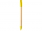 Ручка картонная шариковая «Safi», натуральный/желтый, бумага/АБС пластик - 2