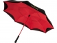Зонт-трость «Yoon» с обратным сложением, красный/черный, полиэстер/стекловолокно - 6