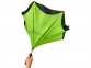 Зонт-трость «Yoon» с обратным сложением, лайм/черный, полиэстер/стекловолокно - 2