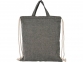 Сумка-рюкзак «Pheebs» из переработанного хлопка, 150 г/м?, черный, переработанный хлопок - 1