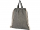Сумка-рюкзак «Pheebs» из переработанного хлопка, 150 г/м?, черный, переработанный хлопок - 2