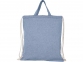 Сумка-рюкзак «Pheebs» из переработанного хлопка, 150 г/м?, синий, переработанный хлопок - 1