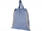Сумка-рюкзак «Pheebs» из переработанного хлопка, 150 г/м?, синий, переработанный хлопок - 2