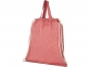 Сумка-рюкзак «Pheebs» из переработанного хлопка, 150 г/м?, красный, переработанный хлопок - 2