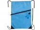 Рюкзак «Oriole» с карманом на молнии, светло-синий, полиэстер - 3