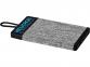Портативное зарядное устройство «Weave», 4000 mAh, черный, АБС пластик/ткань - 3