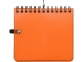 Блокнот А6 «Журналист» с ручкой, оранжевый, полипропилен - 3