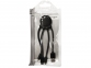 Зарядный кабель «Octopus Light» с подсветкой логотипа, черный, АБС пластик - 1