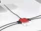 USB хаб «Mini iLO Hub», красный, АБС пластик - 1