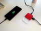 USB хаб «Mini iLO Hub», красный, АБС пластик - 5