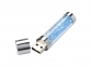USB 2.0- флешка на 32 Гб с кристаллами, синий/серебристый - 1