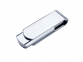 USB 2.0- флешка на 8 Гб глянцевая поворотная, серебристый/глянец - 1