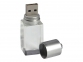 USB 2.0- флешка на 16 Гб в виде большого кристалла, серебристый - 1
