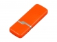 Флешка промо прямоугольной формы c оригинальным колпачком, 4 Гб, оранжевый - 2