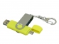 USB 2.0- флешка на 64 Гб с поворотным механизмом и дополнительным разъемом Micro USB, желтый/серебристый, пластик/металл - 1
