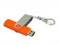 Флешка с  поворотным механизмом, c дополнительным разъемом Micro USB, 32 Гб, оранжевый - 2