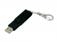 USB 3.0- флешка промо на 128 Гб с поворотным механизмом и однотонным металлическим клипом, черный - 1