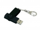 USB 3.0- флешка промо на 128 Гб с поворотным механизмом и однотонным металлическим клипом, черный - 2