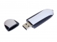 USB 3.0- флешка промо на 64 Гб овальной формы, серебристый/черный - 1
