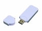USB-флешка на 4 Гб в стиле I-phone, прямоугольнй формы, белый - 1
