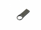 USB 2.0- флешка на 32 Гб с мини чипом, компактный дизайн с большим круглым отверстием, серебристый - 1