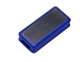 USB-флешка промо на 4 Гб прямоугольной формы, выдвижной механизм, синий - 1
