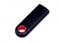 USB-флешка промо на 4 Гб прямоугольной формы, выдвижной механизм, красный - 1