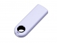 USB 3.0- флешка промо на 32 Гб прямоугольной формы, выдвижной механизм, белый/черный - 1