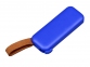 USB-флешка промо на 4 Гб прямоугольной формы, выдвижной механизм, синий - 1