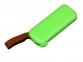 USB-флешка промо на 4 Гб прямоугольной формы, выдвижной механизм, зеленый - 1