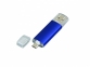 USB 2.0/micro USB- флешка на 32 Гб, синий - 1