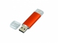USB 2.0/micro USB- флешка на 32 Гб, оранжевый - 2