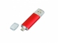 USB 2.0/micro USB- флешка на 32 Гб, красный - 1