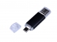 USB-флешка на 64 ГБ c двумя дополнительными разъемами MicroUSB и TypeC, черный - 3