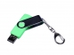 USB 2.0/micro USB/Type-C- флешка на 16 Гб c поворотным механизмом, зеленый - 1