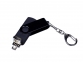 USB 2.0/micro USB/Type-С- флешка на 32 Гб 3-в-1 с поворотным механизмом, черный - 2