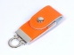 USB 2.0- флешка на 16 Гб в виде брелока, оранжевый - 1
